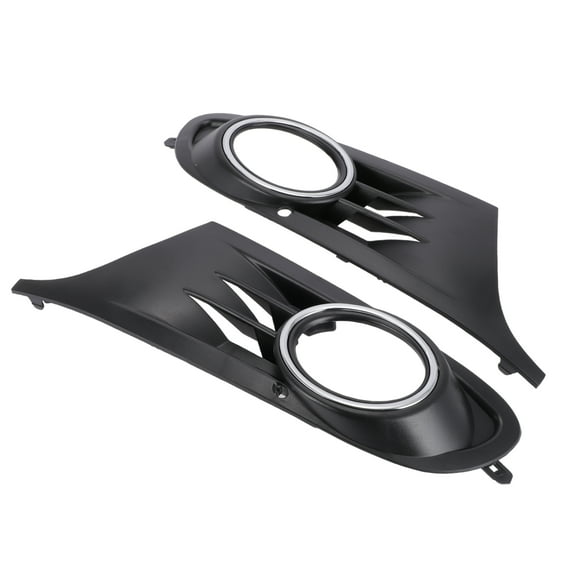 Unique Bargains 1 Pair Car Front Fog Light Grill for Volkswagen Golf MK6 2010-2014 No.5K0853665/5K0853666 ABS Black