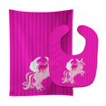 thumbnail image 1 of "Treasures Unicorn Pink Stripes No. 2 Babero para bebé y paño para eructar, multicolor, grande" Caroline's Treasures BB9093STBU, 1 of 1