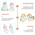 thumbnail image 3 of MEIBUTYUP 6Pcs Mini Unicorns Bonsai Garden Miniatures Animals Resin Figurines, 3 of 6