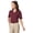 Burgundy, variant on BlueGeneration Ladies Short Sleeve V-Neck - Maize Large Solid
