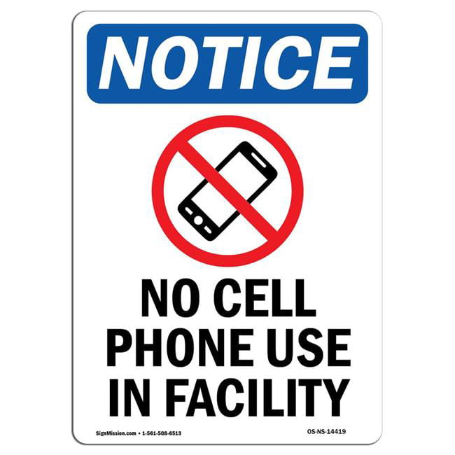 NO PHONE ZONE SIGN  DURABLE ALUMINUM NO RUST FULL COLOR CUSTOM SIGN D#112 