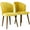Gold, variant on Dining Chair Of 2 In Gold Velvet, No Assembly, Solid Wood Build, Stylish , Fabric, Mid-century Modern Design, 20.79 In. D X 22.78 W 35.2 H Chairs, Velvet Upholstery, Frame, Fashionable Back