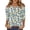 Black, variant on Women's Fashion Casual Retro Floral Print V-Neck Button Down Three-Quarter Sleeve T-Shirt Top, Chic Blouse for Women,Royal Blue,XL
