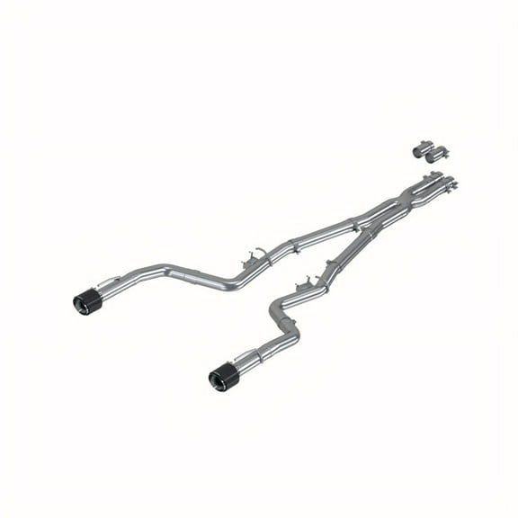 17-21 Charger 5.7L/6.2L/6.4L 3in Race Profile Cat-Back w/Dual Carbon Fiber Tips T304 SS Exhaust MBRP S71183CF