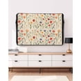 thumbnail image 3 of Outdoor TV Cover 30 to 32 Inch Weatherproof, Rustic Floral Wildflowers Waterproof TV Screen Protector for Outside Decor with Zipper and Pocket 30"L x 19"H&nbsp; , Vintage Watercolor Botanical Pattern, 3 of 7