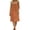 Orange, variant on Kukoosong Women's Backless Spaghetti Strap Midi Dress, Sleeveless Scoop Neck Flowy Summer Beach Sundress with Tie Detail