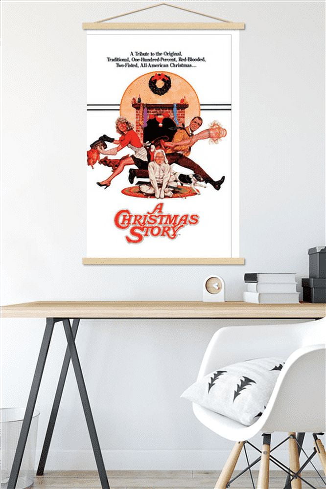 A Christmas Story - One Sheet Wall Poster with Magnetic Frame, 22.375" x 34"