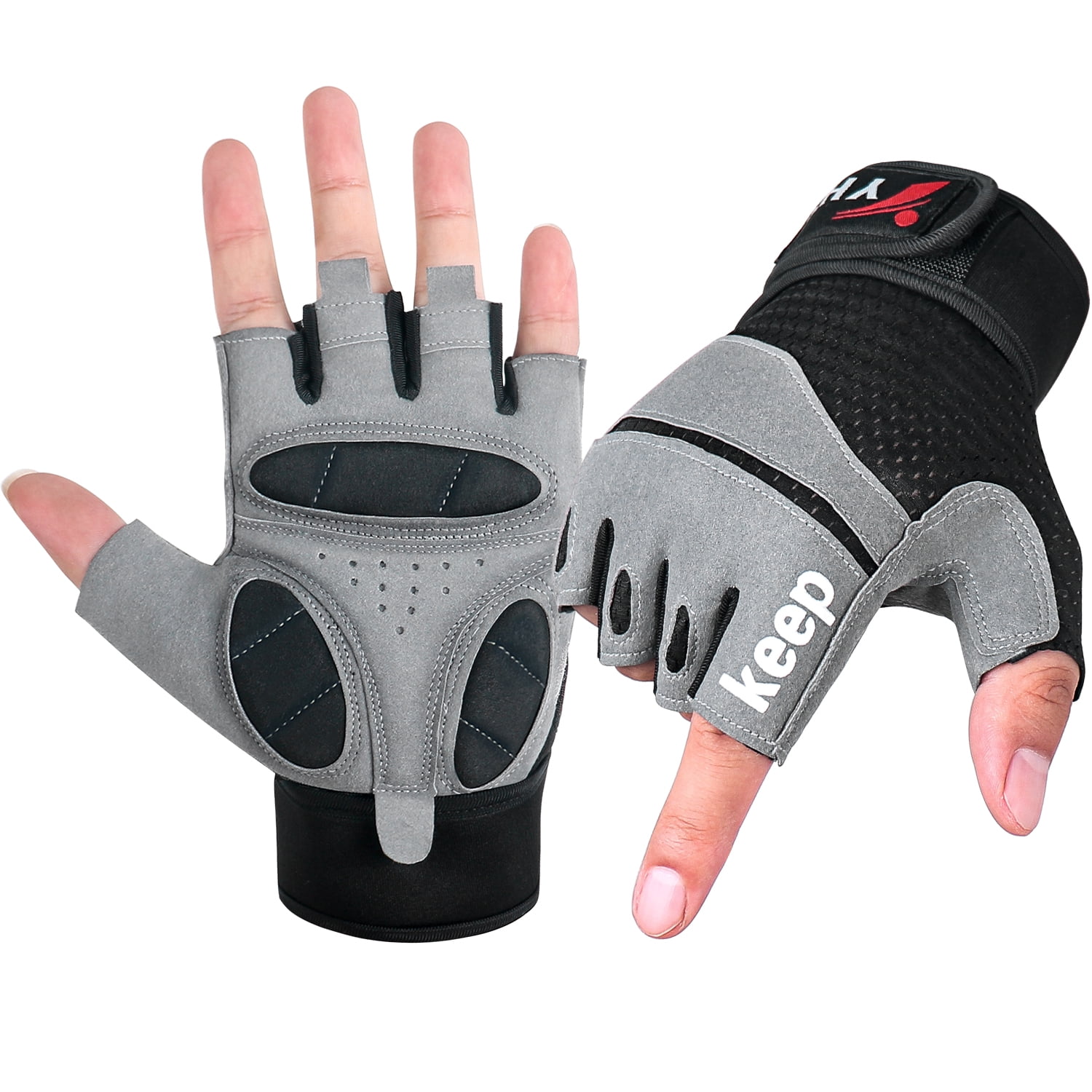 Workout Gloves for Men and Women Padded Breathable Exercise Workout Gloves Weight Lifting Gym Gloves with Wrist Support 