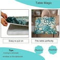 thumbnail image 3 of Summer Fitted Table Cover, Ocean Square Elastic Edge Tablecloth for Party Dining Home Picnic 36x36 in, 3 of 4