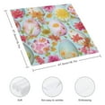 thumbnail image 3 of PHYHOO Easter Cloth Napkins Spring Beverage Cloth Napkins Floral Decorated Eggs Cocktail Napkins Luncheon Napkins for Holiday Party Dinner 4 PCS, 3 of 7