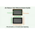 thumbnail image 6 of Achtek AIR RETURN 8"x14" Duct Opening (Overall Size 10"x16") | Heavy Cast Aluminum Air Grille HVAC Duct || Powder Coated, 6 of 12