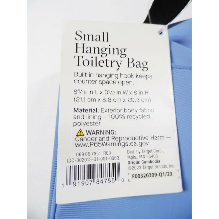 Small Hanging Toiletry Bag Blue - Open Story™ : Target