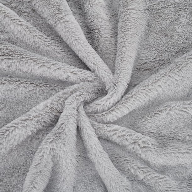 Tela de pelo corto de 63x20 pulgadas, gris oscuro, precortada, para manualidades. Parches de pelo largo para disfraces, ropa, alfombras, cojines y decoraciones.
