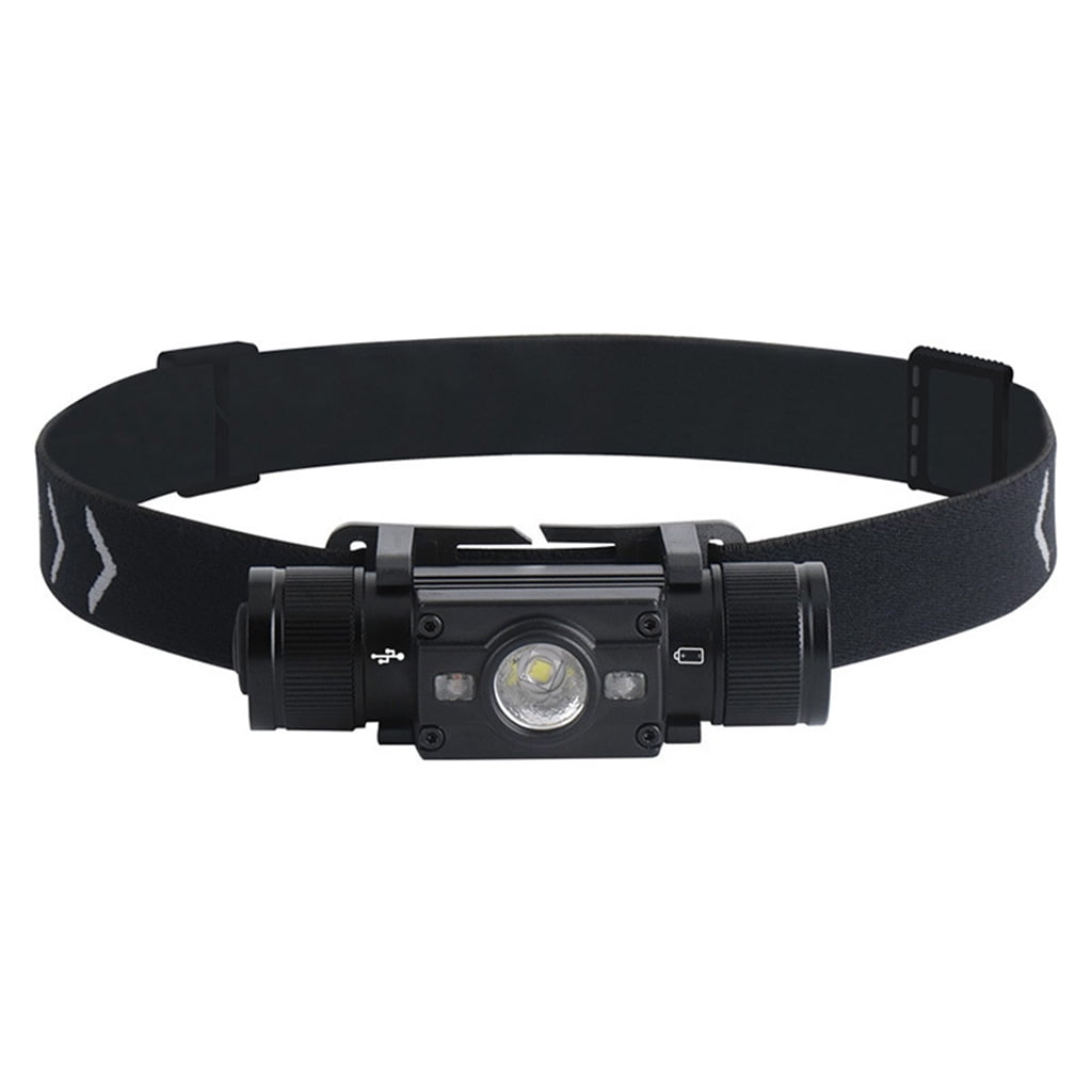 ZPAQI LED Headlamp 7-Mode Headlight Type-C USB Rechargeable Waterproof Head Torch Battery not included