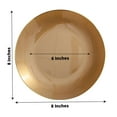 thumbnail image 4 of BalsaCircle 10 Round 8" Gold Glossy Disposable Salad Dinner Plastic Plates Gold Trim Party Events Decorations, 4 of 8