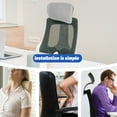 thumbnail image 4 of NICEXMAS White Ergonomic Office Chair Headrest with Soft Curved Neck Support for Comfortable Sitting, 4 of 5