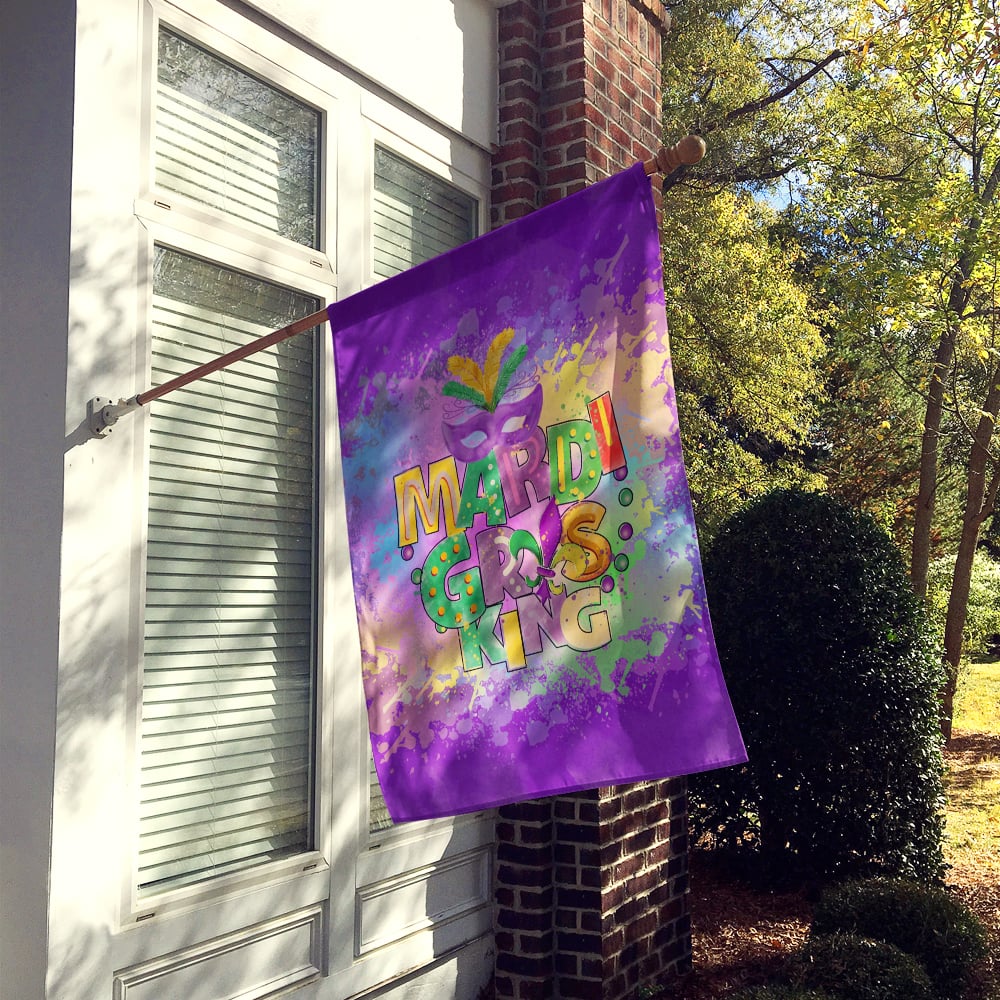 Mardi Gras King Flag Canvas House Size 28 in x 40 in