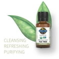 thumbnail image 2 of Garden of Life Essential Oil, Tea Tree 0.5 fl oz (15 mL), USDA Organic & Pure, Clean, Undiluted & Non-GMO - for Diffuser, Aromatherapy, Meditation - Cleansing, Refreshing, Purifying, 2 of 5