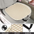 thumbnail image 3 of Funda para Asiento Inferior de Coche Única Bargains Marrón Algodón Universal para Coche SUV Camión 2 Pcs, 3 of 7