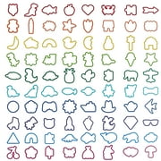 Assorted Shapes Plastic Cookie Cutter Set, 110 Pieces, by Way To Celebrate