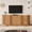 Natural, variant on Mid Century TV Stand for 70" TVs, Fluted Tambour Doors, Media Console