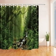 thumbnail image 1 of Cortina de Baño ABPHQTO de poliéster larga con Diseño de Cascada natural y Arroyo 160x180 cm, 1 of 1