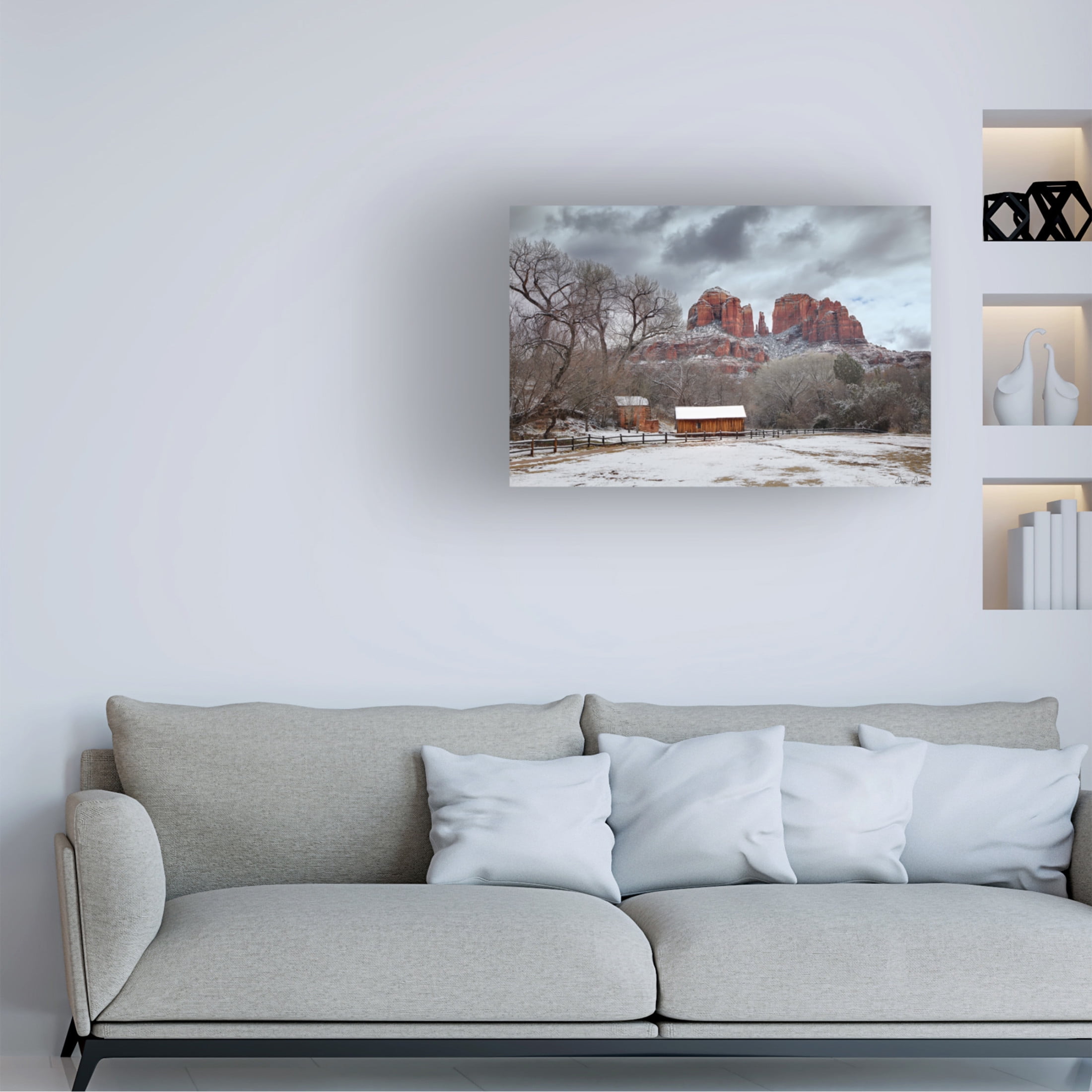 Trademark Fine Art David Drost  Cathedral Rock Arizona Canvas Wall Art