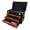 Black+Orange, variant on Tcbosik 3-Drawer Steel Tool Box Set, 20" Portable Hand Carry Tool Case with Storage Tray, Tool Set and Handle for Garage, Home, Workbench, Red