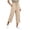 Khaki, variant on Sexlip Women's Casual Pants All Season relaxed fit high waist cotton linen cotton solid color with pockets casual Purple XL