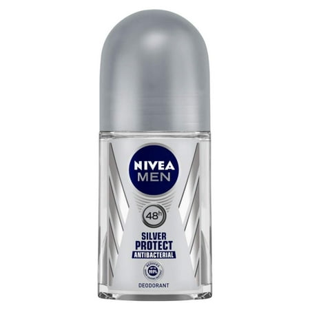 NIVEA MEN, Deodorant Roll-on, Silver Protect Antibacterial, (Best Roll On Deodorant In India)