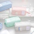 thumbnail image 4 of LCXmlly Large Capacity Pencil Case Pencil Case Large Capacity Double Sided Tofu Shaped Pencil Pouch Multi functional Storage for Stationery Purse And Cosmetics, 4 of 8