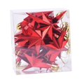 thumbnail image 3 of 12 adornos colgantes de estrellas para Navidad, bonitos adornos para de Navidad hechos a mano para sala de estar al aire libre, cafetería de Rojo, 3 of 9