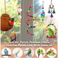 thumbnail image 3 of 7-Piece Bird Swing Chewing Toy Set for Cage, Budgie Cage Toys, Bird Cage Accessories, Hammock Swing Hanging Accessories for Cockatiels, Conures, Lovebirds, Hummingbird, Finches, 3 of 5