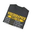 thumbnail image 4 of Vidoegrapher Hourly Rate Labor Rates Funny Novelty Unisex Softstyle T-Shirt, 4 of 4