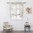 thumbnail image 4 of New Kitchen Short Sheer Door Curtains Roman Blinds Printing Panel Tulle Window Treatment Home Decor, 4 of 13