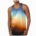 thumbnail image 3 of HCNTES Men's Workout Tank Tops UPF 50+ Swim Shirts Quick Dry Running Sleeveless UV Protection Muscle Tees(Gold,XXL), 3 of 6