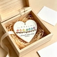 thumbnail image 5 of 2Pcs Heart Shaped White Acrylic Ornament, 3.15" Bible Verse Songbirds Hanging Sign Inspirational Religious Gifts Home Tree Decor, 5 of 7