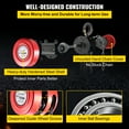 thumbnail image 6 of BENTISM Chain Hoist Chain Block 1 Ton Capacity 7 Feet Lift Steel Construction Red, 6 of 9