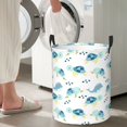 thumbnail image 5 of Sikiie Sea Turtle Print Round Dirty Clothes Basket, Waterproof Standing Foldable Storage Basket, for Laundry Room, Bedroom, Bathroom Storage-Medium, 5 of 6