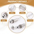 thumbnail image 5 of 10PCS Guitar Pickup Endpin Output Jack Nickel Strap Lock Chrome, 5 of 5