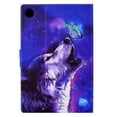 thumbnail image 2 of SaniMore for Samsung Galaxy Tab A8 10.5 inch 2022 SM-X200/SM-X205 Case, PU Leather Wallet Flip Case Auto Wake/Sleep Card Slots Multiple Viewing Angles Full Wrap Protective Fashion Case, Wolf, 2 of 7