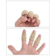 thumbnail image 2 of Namzi 20 Pieces Finger Sleeves, Thumb Splint Brace for Finger Support, Relieve Pain for Arthritis,Triggger Finger, Compression Aid for Sports (nude), 2 of 5