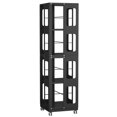 thumbnail image 3 of Tcbosik Metal Rotating Bookshelf on Wheels, 4-Tier Revolving Bookcase, Rolling Storage Rack for Home Office, Display Organizer for Living Room, Bedroom, Black, 3 of 8
