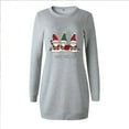 thumbnail image 4 of Neewe Womens Sweatshirt Dresses Christmas Crewneck Long Sleeve Shift Dresses Trendy 2025 Fall Pullover Tops X-mas, 4 of 8