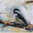 thumbnail image 2 of Gould, Renee 12x12 White Modern Wood Framed Museum Art Print Titled - Chickadee 1, 2 of 4