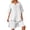 White, variant on IWRICH Women's Short Sets 2 Piece Outfits Plus Size Linen Short Sleeve Shirts and Shorts Spring Summer Outfits White XL