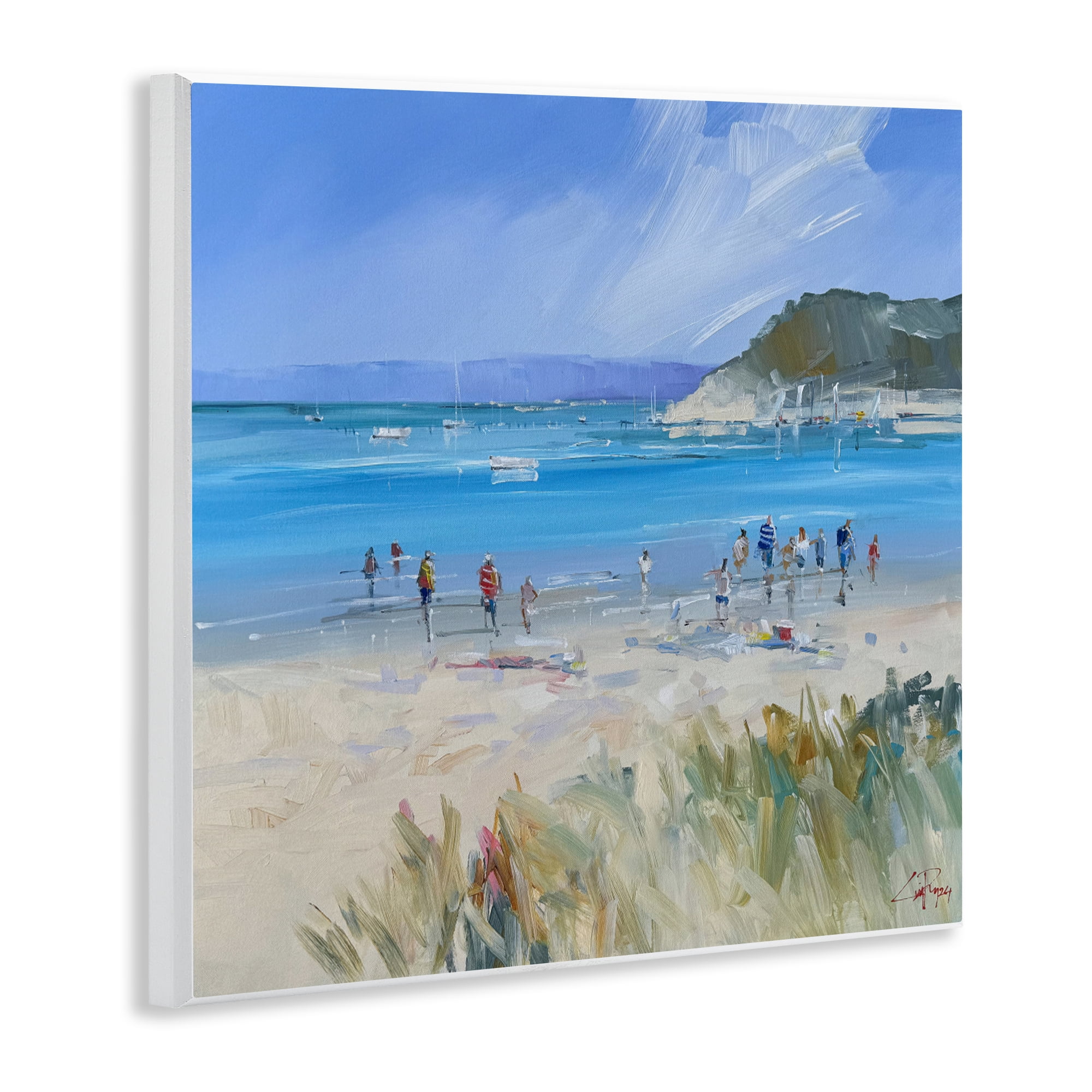 Stupell Industries Summer Sorrento Beachgoers Wall Plaque Art, design by Craig Trewin Penny