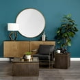 thumbnail image 7 of Mercana Serkis Gold Metal Mirrored Base Round Tray, 7 of 7