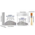 thumbnail image 2 of Sellador de silicona avanzado para cocina y baño, 100 % impermeable, adherencia 5 veces más fuerte, resistente a la contracción y a las grietas, color blanco., 2 of 9