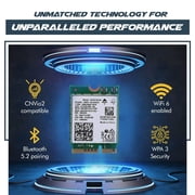 HighZer0 Electronics AX201 WiFi 6 Card | Dual Band Wi-Fi | 2.4 Gbps | CNVio2 M.2 Wifi Card for PC | Supports Bluetooth 5.2 | Requires Intel 10th+ Gen CPU with Windows 10+ or Linux | AX201NGW